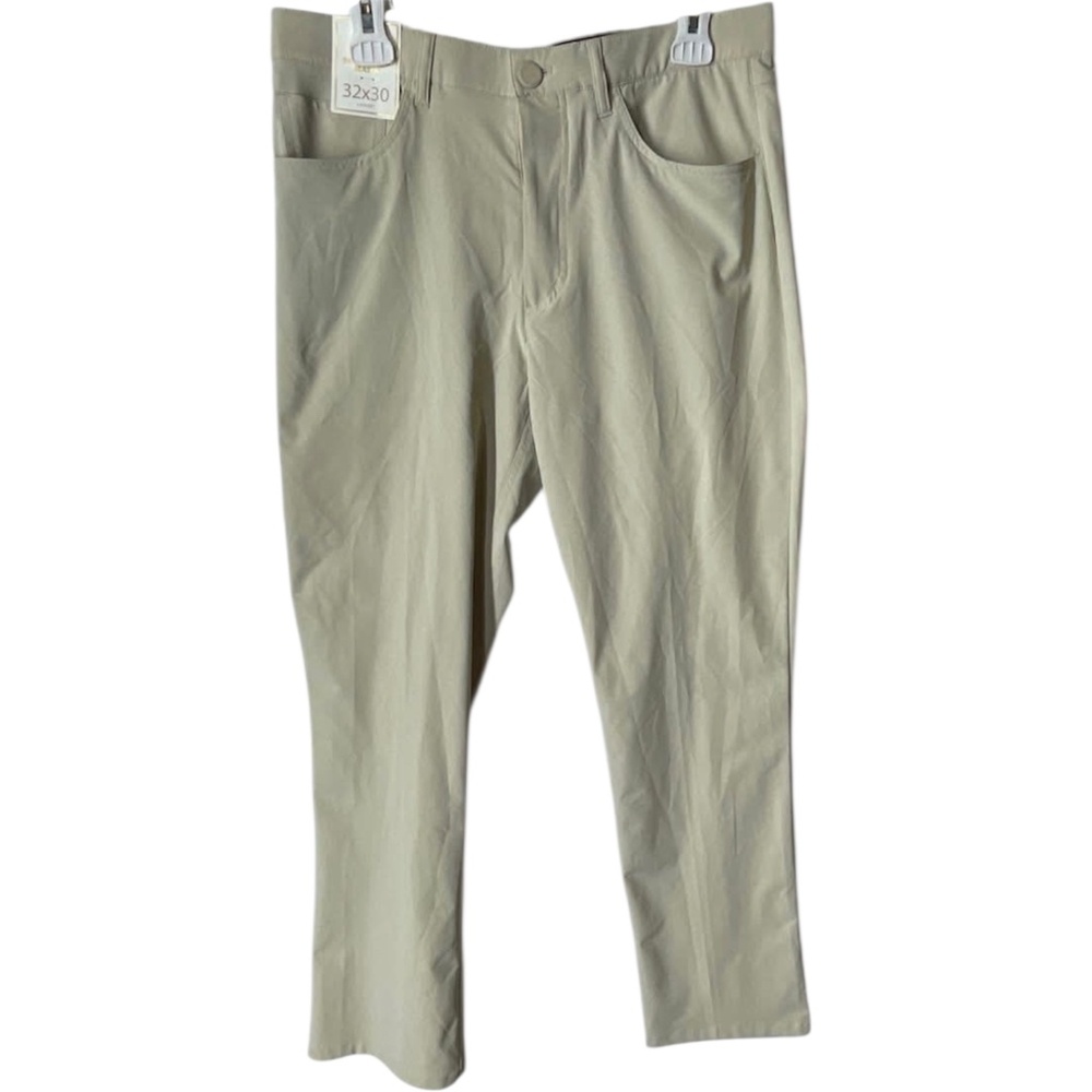 NEW! HART SCHAFFNER MARX Mens Tan Stretch 5-Pocket Chino Pants 32x30